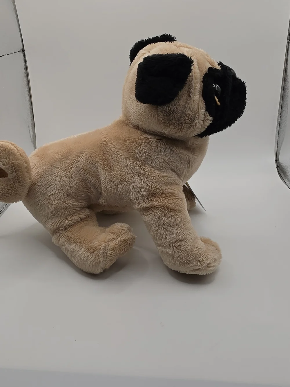 Webkinz Plush Pug Dog Toy - Beige and Black
